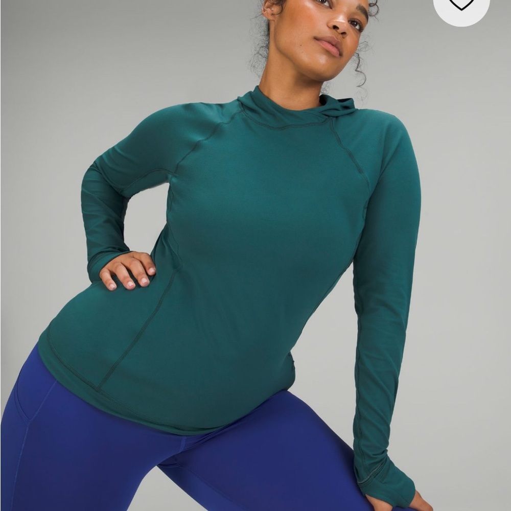 Lululemon Rulu ready to run long sleeve hooded